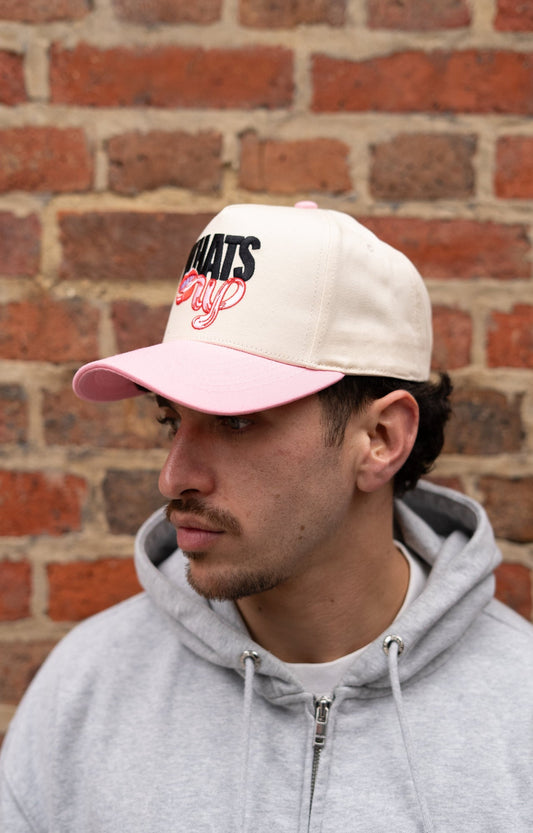 WHATSUP HAT (Pink/Off-White)