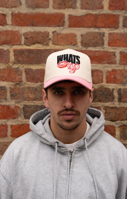WHATSUP HAT (Pink/Off-White)